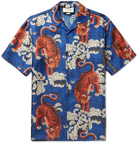 gucci camp shirt|Gucci Dress Shirts for Men .